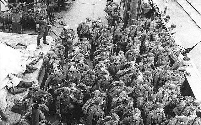 Les membres du Bataillon de volontaires finlandais de la division Viking des Waffen-SS pendant la Seconde guerre mondiale (Crédit : Wikipedia/domaine public) Les membres du Bataillon de volontaires finlandais de la division Viking des Waffen-SS pendant la Seconde guerre mondiale (Crédit : Wikipedia/domaine public)
