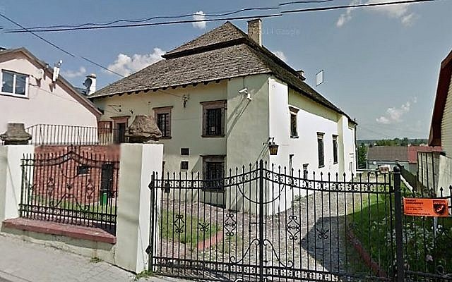 La synagogue de Chęciny (Capture d'écran : Google Maps)