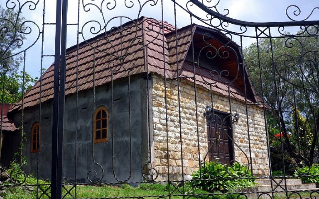 La synagogue de Tondano, en Indonésie, le 4 mars 2019. (Crédit : Ronny Adolof Buol / AFP) /