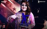 Zahra Elham, lauréate de la 14e saison de la Nouvelle Star en Afghanistan, le 21 mars 2019. (Crédit : Facebook)