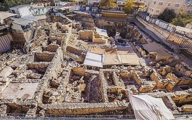 Fouilles menées sur l'emplacement du parking Givati dans la Cité de David. (Yonit Schiller, Cité de David)