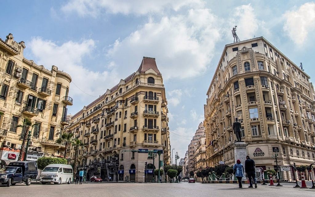 Le quartier européen du Caire, le 8 mars 2019. (Crédit : Khaled DESOUKI / AFP)