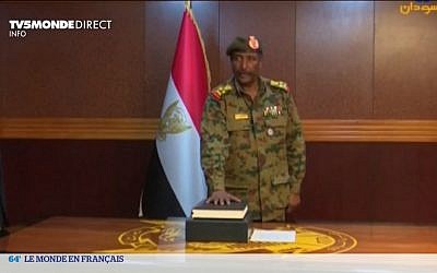 Photo d'illustration : Le général Abdel Fattah al-Burhane. (Crédit : capture d'écran TV5 Monde)