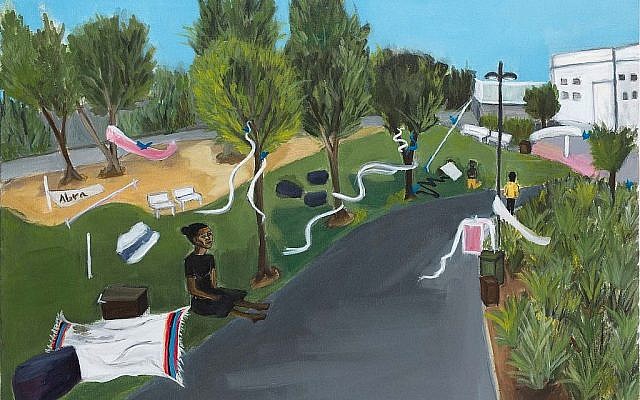 "En Attendant Avera Mengistu, 2018" de Michal Mamit Vorka. (Crédit : Avraham Hay)