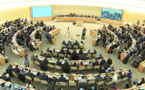 Conseil des Droits de l’Homme à Genève discute d’une résolution condamnant les actions d’Israël sur le Plateau du Golan, le 22 mars 2019. (Copie d’écran Web tv Nations unies)