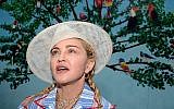 La chanteur américaine Madonna s'exprime  lors d'une conférence de presse à Blantyre, Malawi, le 16 juillet 2018. (AP Photo/Thoko Chikondi)