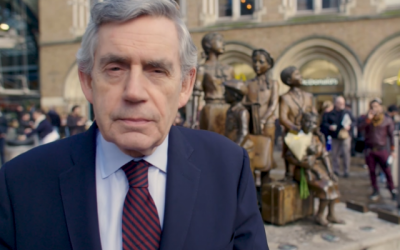 Gordon Brown dans une vidéo visant à encourager des membres du parti Travailliste britannique à lutter contre l'antisémitisme. (Capture d'écran)