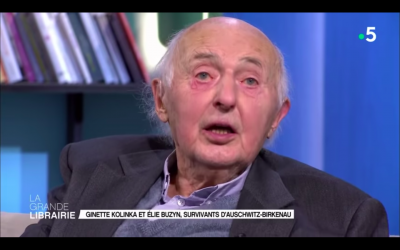 Elie Buzyn, auteur de "Ce que je voudrais transmettre", sur le plateau de l'émission "La Grande librairie". (France 5)