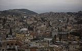 Vue de la ville arabe israélienne de Nazareth, le 26 janvier 2016. (Crédit : Lior Mizrahi/Flash90)
