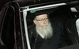 Le vice-ministre de la Santé, Yaakov Litzman, leader du parti religieux Agoudat Israel, arrive à Jérusalem pour une rencontre avec le Premier ministre Benjamin Netanyahu, le 26 mai 2019. (Noam Revkin Fenton/Flash90)