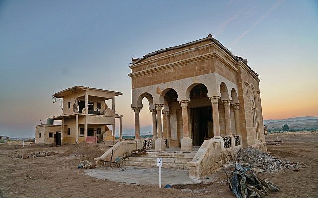 Le complexe roumain est le septième et dernier monastère du pays des monastères/Qasr al-Yahoud à être déminé, dans une photo publiée par le ministère de la Défense le 20 juin 2019. (Avec l'aimable autorisation du ministère de la Défense)
