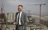 L'entrepreneur palestinien Bashar al-Masri devant son projet résidentiel de Rawabi, le 23 février 2014. (Hadas Parush/Flash 90)