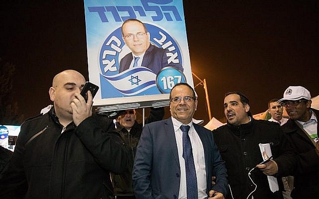 Ayoub Kara, député du Likud à la Knesset, au bureau de vote du Likud à Jérusalem pour les primaires du parti le 5 février 2019. (Noam Revkin Fenton/Flash90) Ayoub Kara, député du Likud à la Knesset, au bureau de vote du Likud à Jérusalem pour les primaires du parti le 5 février 2019. (Noam Revkin Fenton/Flash90)