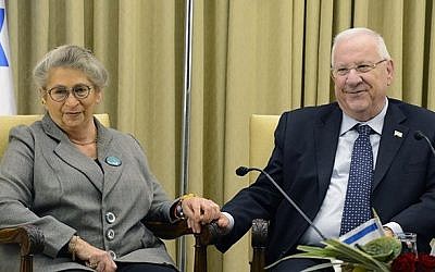 Reuven et Nechama Rivlin. (Crédit : GPO)