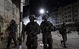 A titre d'illustration. Des soldats israéliens participent à des opérations en Cisjordanie. (Armée israélienne)