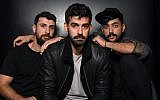 De gauche à droite, les musiciens Haig Papazian, Carl Gerges et Hamed Sinno de Mashrou' Leila posent pour une photo le 1er novembre 2017 à New York. (Crédit :  
 / AFP PHOTO / ANGELA WEISS / TO GO WITH AFP STORY BY SHAUN TANDON)