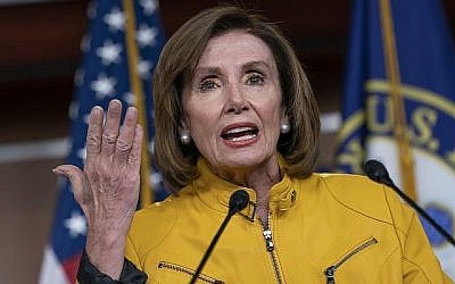La présidente de la Chambre, Nancy Pelosi, prend la parole lors d'une conférence de presse au Capitole à Washington, le 13 juin 2019. (AP Photo/J. Scott Applewhite) La présidente de la Chambre, Nancy Pelosi, prend la parole lors d'une conférence de presse au Capitole à Washington, le 13 juin 2019. (AP Photo/J. Scott Applewhite)