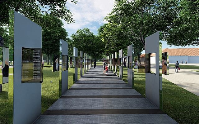"Sous l'angle de la foi", une exposition qui dura pendant l'année 2020 au musée d'Etat d'Auschwitz-Birkenau à Oświęcim, en Pologne (Autorisation : Daniel Libeskind)