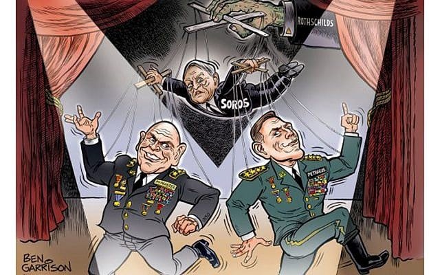 Une caricature antisémite du dessinateur Ben Garrison dépeint des officiels du gouvernement en marionnettes de George Soros et des Rothschild. (Ben Garrison)