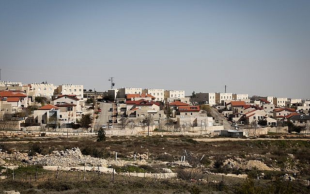 L'implantation de Elazar en Cisjordanie, le 5 février 2019. (Crédit : Gershon Elinson/Flash90)