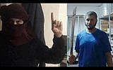 Amin Yassin, à gauche et Ali Armush, deux arabes israéliens mis en examen pour liens avec l'Etat islamique, le 22 août 2019. (Crédit : Shin Be