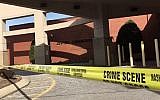 Photo illustrative d'un cordon de police au JCC à Nashville, Tennessee, après que le centre communautaire a reçu une alerte à la bombe le 9 janvier 2017. (Crédit : Capture d'écran The Tennessean)