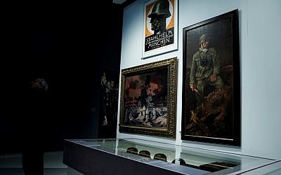 L'exposition "Design of the Third Reich" au Design Museum Den Bosch à Hertogenbosch, au Pays-Bas, le 17 septembre 2019. (Crédit : Kenzo TRIBOUILLARD / AFP)
