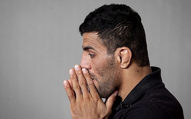 Le judoka iranien Saeid Mollaei en Allemagne en septembre 2019 (Crédit : AP Photo/Michael Probst)