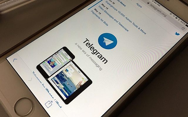 L'application de messagerie Telegram disponible sur smartphone. (Crédit : AP Photo)