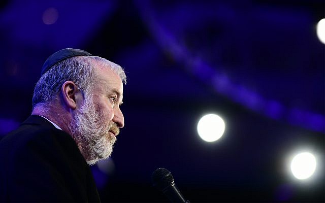 Le procureur-général Avichai Mandelblit lors d'une conférence aux abords de Tel Aviv, le 3 septembre 2019 (Crédit : Tomer Neuberg/Flash90)