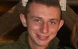 Daniel Marder, un soldat israélien en poste dans le nord, a été blessé à la tête après avoir été frappé par une pierre lancée par un autre soldat, le 4 août 2019. (Crédit)