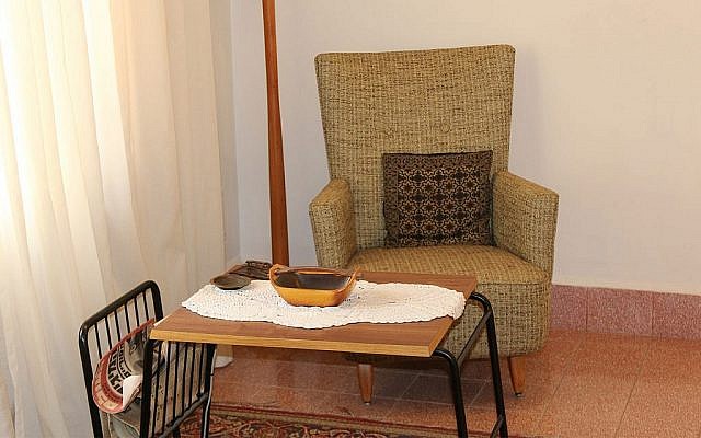 L'intérieur du centre de visiteur Beit Levi Eshkol. (Shmuel Bar-Am)