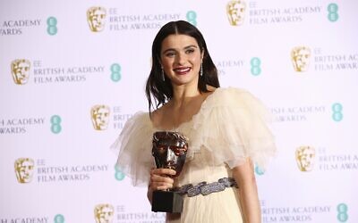 L'actrice Rachel Weisz à Londres, le 10 février 2019. (Crédit :  Joel C Ryan/Invision/AP)