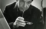 Le peintre français d'origine allemande Hans Hartung. (Crédit : Wikimedia)