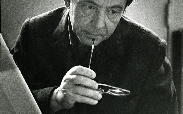 Le peintre français d'origine allemande Hans Hartung. (Crédit : Wikimedia)
