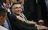 Le député du Likud Gidéon Saar participe à une réunion du Likud à l'ouverture de la 22ème Knesset à Jérusalem, le 3 octobre 2019. (Hadas Parush/Flash90)