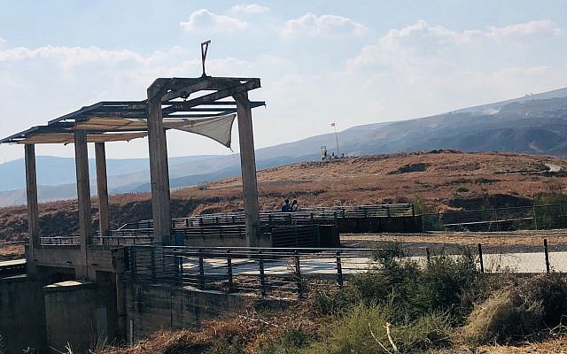Naharayim, quelques jours avant d'être restitué à la Jordanie, el 19 octobre 2019. (Amanda Borschel-Dan / Times of Israël)