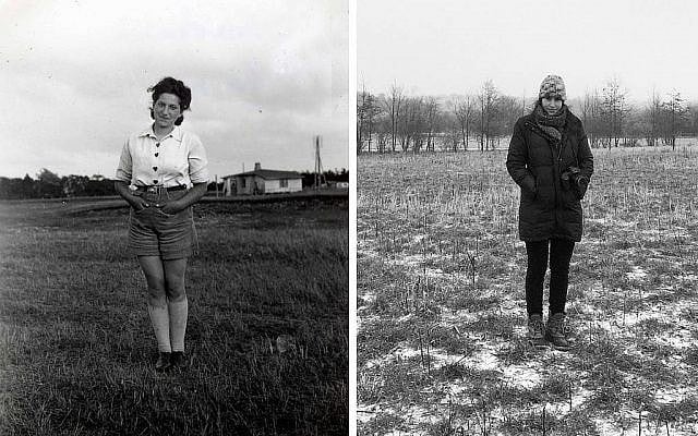Hana Dubova (gauche) vers 1942 et Rachael Cerrotti au Danemark, 2017 (Crédit)