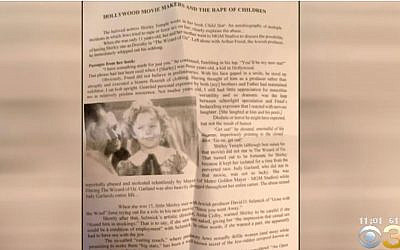 Un prospectus anti-sémite retrouvé sur un véhicule du New Jersey. (Capture d'écran / CBS Philly)