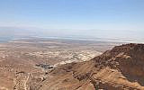 Vue de Massada, le 11 juillet 2019. (Amanda Borschel-Dan/Times of Israel)
