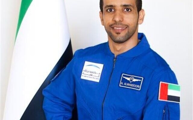 L'astronaute émirati Hazzaa Al Mansouri. (Crédit ; Twitter)