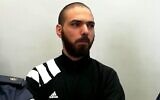 Capture d'écran d'une vidéo de Riad Rushrush, condamné à 19 ans de prison pour le meurtre de Tehila Nagar, au tribunal de district de Nazareth, le 21 novembre 2019. (Wallas News)