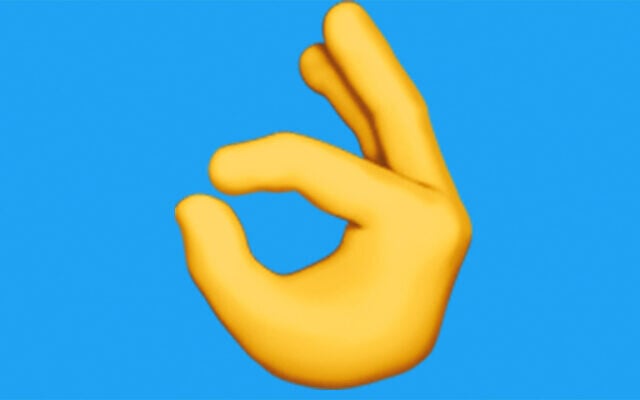 L'émoji "ok", utilisé par de nombreux militants et responsables d’extrême droite. (Crédit : DR)