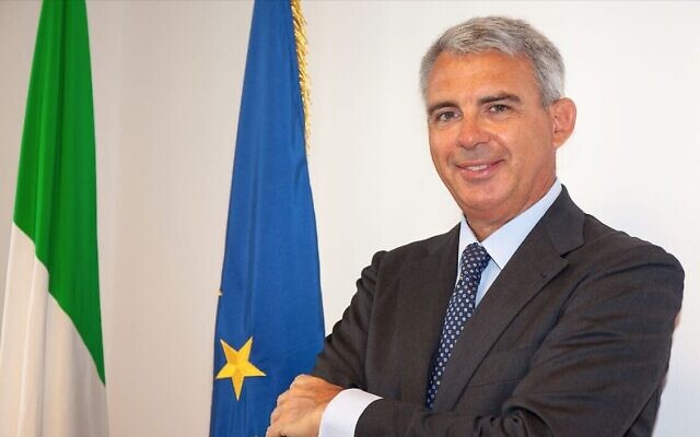 L'ambassadeur d'Italie en Israël, Gianluigi Benedetti. (Autorisation)