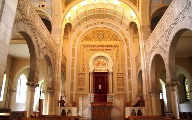 Intérieur de la synagogue néo-byzantine de la ville de Thann en Alsace, France. (CC/SA 3.0/Claude TRUONG-NGOC) Intérieur de la synagogue néo-byzantine de la ville de Thann en Alsace, France. (CC/SA 3.0/Claude TRUONG-NGOC)