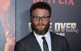 Seth Rogen arrive à la première à Los Angeles de "Game Over, Man!", le mercredi 21 mars 2018 à Los Angeles (Willy Sanjuan / Invision / AP)