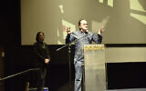 Le réalisateur acclamé Quentin Tarantino à la Cinémathèque de Jérusalem le 14 décembre 2019 pour la projection du documentaire "QT8: The First Eight" de Tara Woods (Autorisation : Shaul Weinstein)
