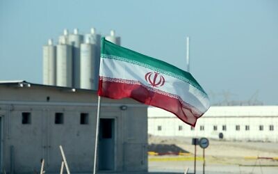 La centrale nucléaire de Bouchehr, en Iran, le 10 novembre 2019. (Crédit : ATTA KENARE / AFP)