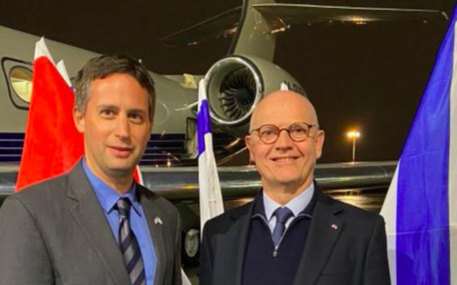 Serge Telle, Ministre d’Etat de la Principauté de Monaco (Crédit : ambassade israélienne Twitter)