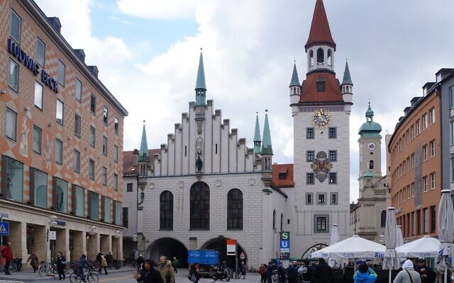 L'hôtel de ville de Munich. (Crédit : Wikipedia/Pierre André/CC BY-SA)